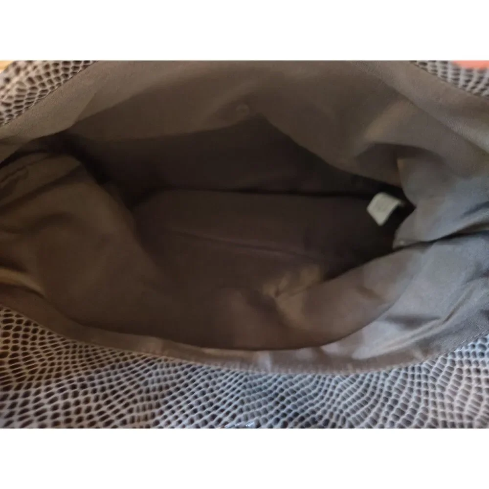 Worthington Evening Fog faux snake gathered front‎ Purse